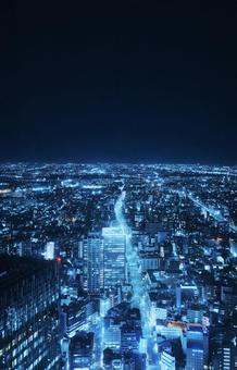都会の夜景 都会の夜景の写真