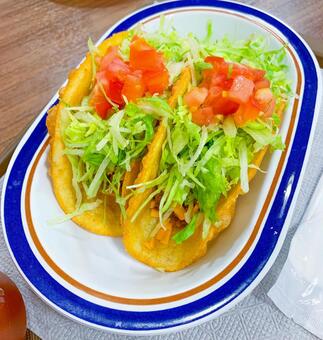 タコス メキシカン,料理,トルティーヤの写真素材