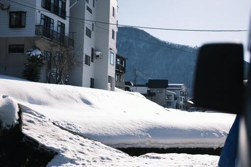 雪に覆われた冬の風景 雪,雪景色,雪景の写真素材