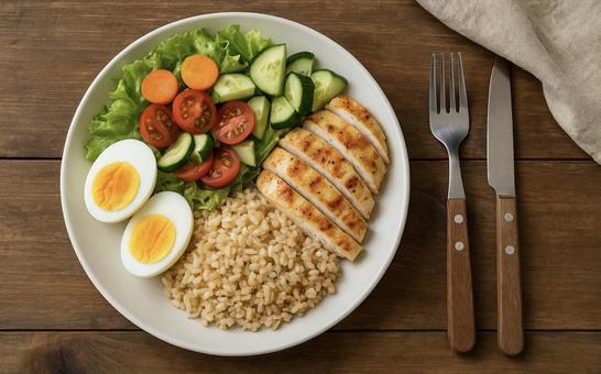 ヘルシーなワンプレートランチ ヘルシーなワンプレートランチの写真