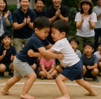 こども相撲の写真