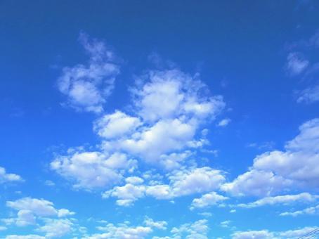空　雲　晴天　の写真