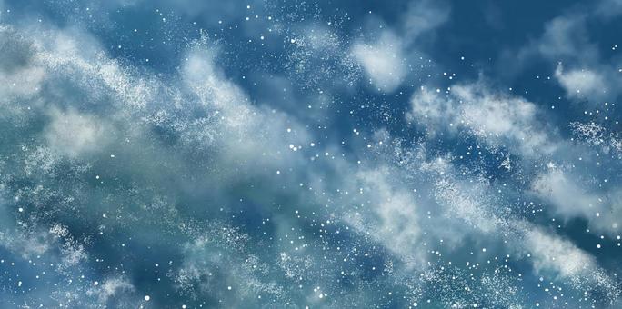 White clouds and white grain texture on blue, blue, white, cloud, JPG