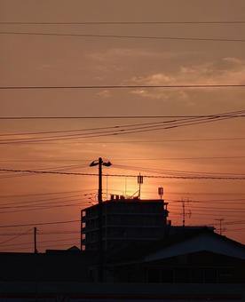 The hot day ends with the sunset, JPG