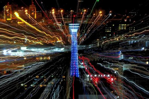 夜のマリンタワー 夜のマリンタワー 横浜,マリンタワー,夜景の写真素材