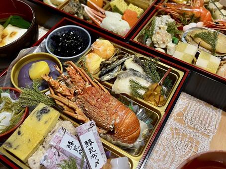 おせち料理　正月のごちそう おせち料理,正月,ごちそうの写真素材