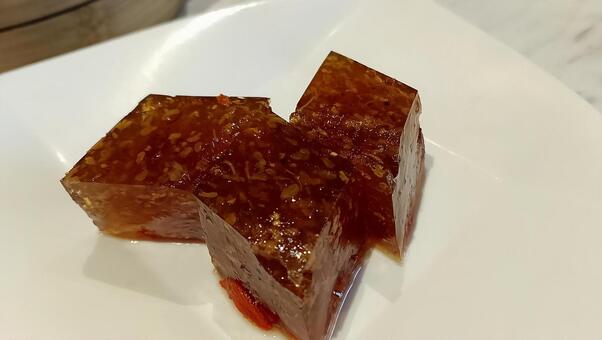 中国伝統 金木犀のゼリー（枸杞桂花糕） 中国,伝統,菓子の写真素材