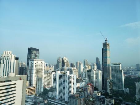 早朝の青空　バンコクの写真