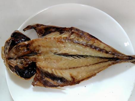 焼き魚　真あじ1枚 焼き魚,真あじ,おかずの写真素材