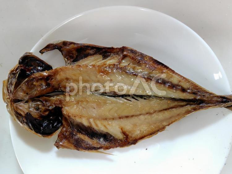 焼き魚　真あじ1枚 焼き魚,真あじ,おかずの写真素材