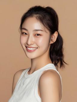 健やかな美しさを放つ女性のポートレート 健やかな美しさを放つ女性のポートレートの写真