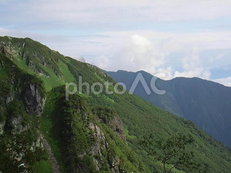 日本　山梨　南アルプス　北岳 日本,山梨,南アルプスの写真素材