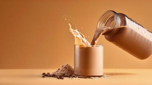 コーヒー味のプロテインイメージの写真