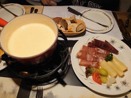 チーズフォンデュの写真