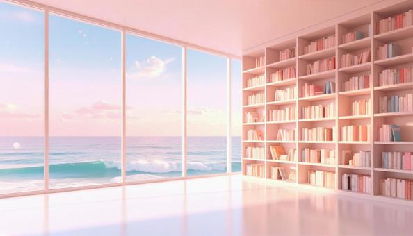 ピンクの海辺の夢幻図書館 ピンクの海辺の夢幻図書館の写真