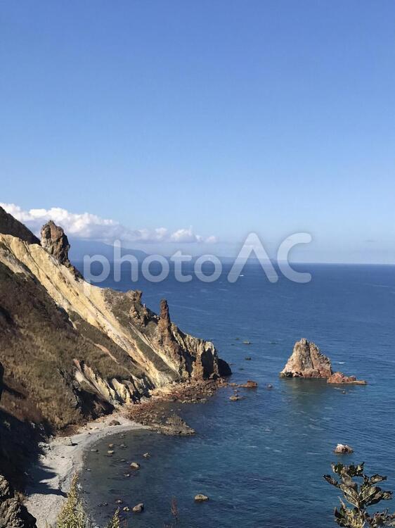 祝津パノラマ展望台からの日本海を望む #祝津パノラマ展望台,#小樽,#北海道の写真素材