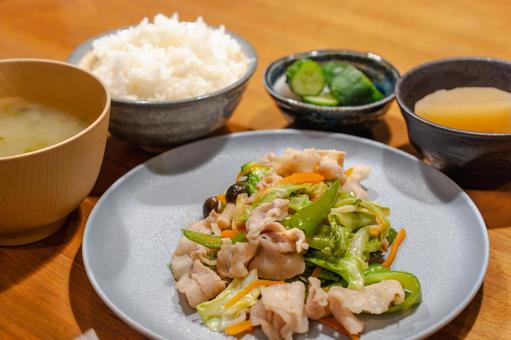 Japanese home-style dinner, JPG