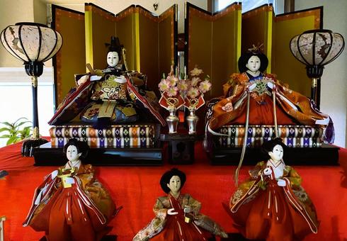 Photo, hina doll, dolls, a stage, 