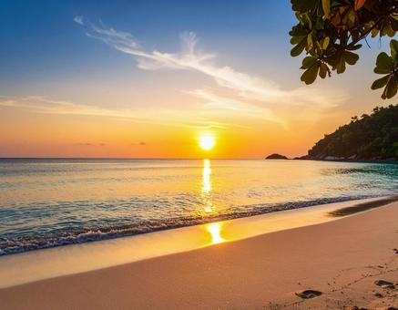 サンセットの写真素材の写真