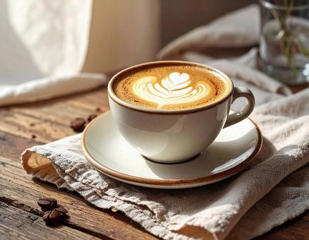 カフェラテの写真