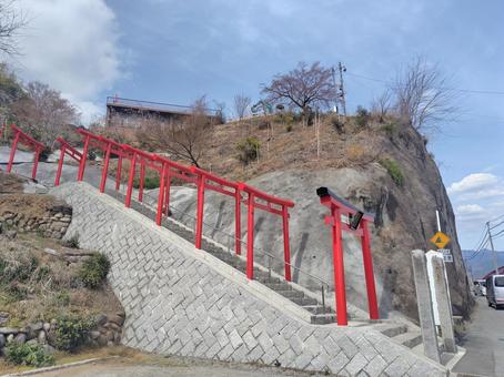 絶景を望む、差出磯大嶽山神社 絶景を望む、差出磯大嶽山神社の写真