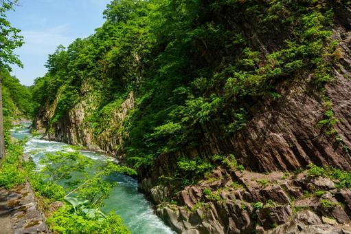250521新潟県十日町市清津峡 新潟県,十日町市,清津峡の写真素材