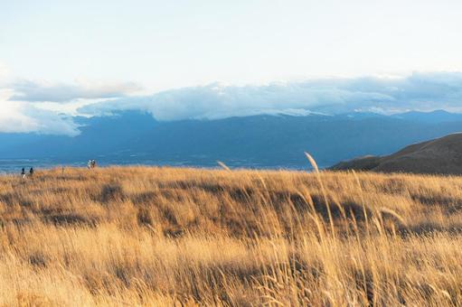 ビーナスラインの秋 ビーナスライン,長野県,車山高原の写真素材