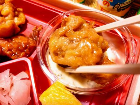 チキン南蛮弁当 チキン南蛮,弁当,駅弁の写真素材