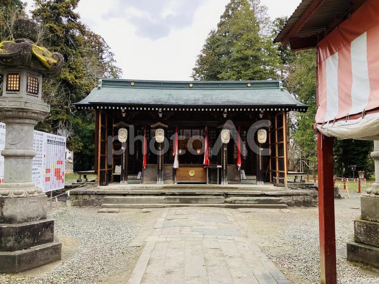 伊佐須美神社　仮社殿 伊佐須美神社,福島県大沼郡,神社の写真素材