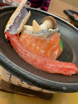 カニ 鉄板焼き カニ 鉄板焼きの写真