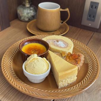 デザート盛り合わせ スイーツ,ケーキ,栗の写真素材