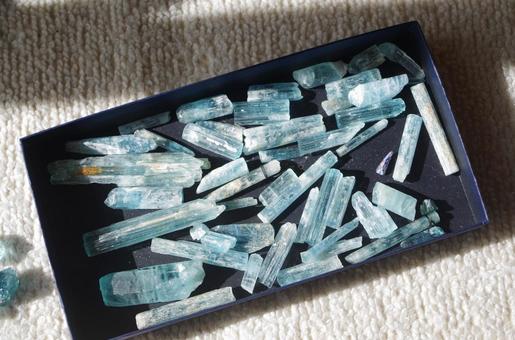 アクアマリン　原石 アクアマリン,天然石,ベリルの写真素材