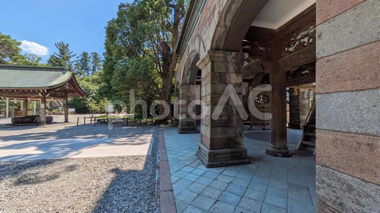 金沢の尾山神社の境内 金沢,石川,北陸新幹線の写真素材