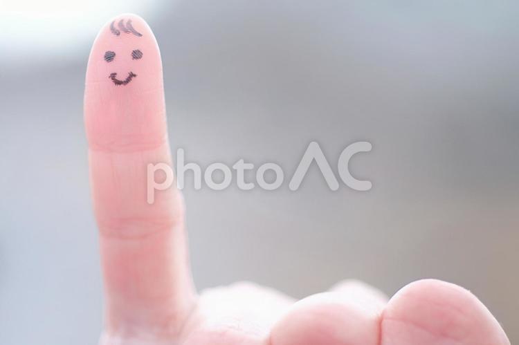 指人形赤ちゃん 指,笑顔,赤ちゃんの写真素材
