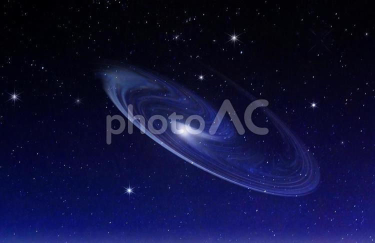 宇宙イメージ素材/星空・渦巻き星雲 宇宙,星空,渦巻き星雲の写真素材