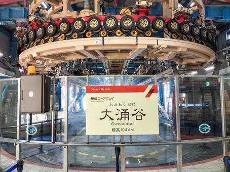 Photo, owakudani একী, hakone রোপওয়ে, স্টেশনের নাম, 