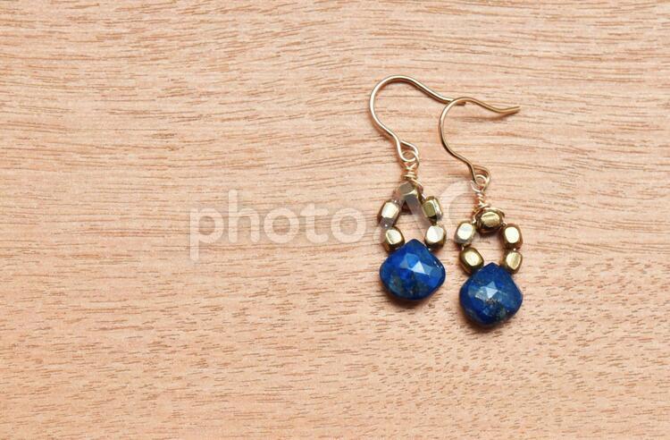 アクセサリー　ハンドメイドアクセサリー　天然石　パワーストーン　ラピスラズリ アクセサリー,ハンドメイドアクセサリー,天然石の写真素材