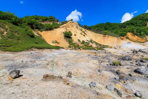 登別地獄谷 登別地獄谷 地獄谷,登別地獄谷,登別の写真素材