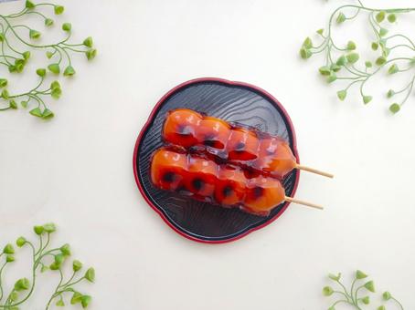 みたらし団子2 みたらし団子,串団子,和菓子の写真素材