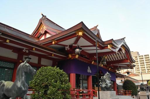 西宮神社 拝殿 西宮神社 拝殿 西宮戎,えべっさん,えびすの写真素材