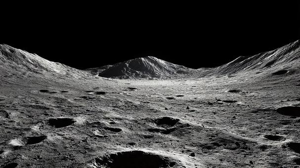 宇宙の静寂:荒涼とした月面 宇宙の静寂:荒涼とした月面の写真