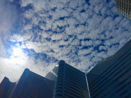 夏空 みなとみらい 夏空 みなとみらい 神奈川県,背景,壁紙の写真素材
