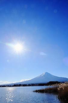 河口湖からの富士山 河口湖からの富士山の写真