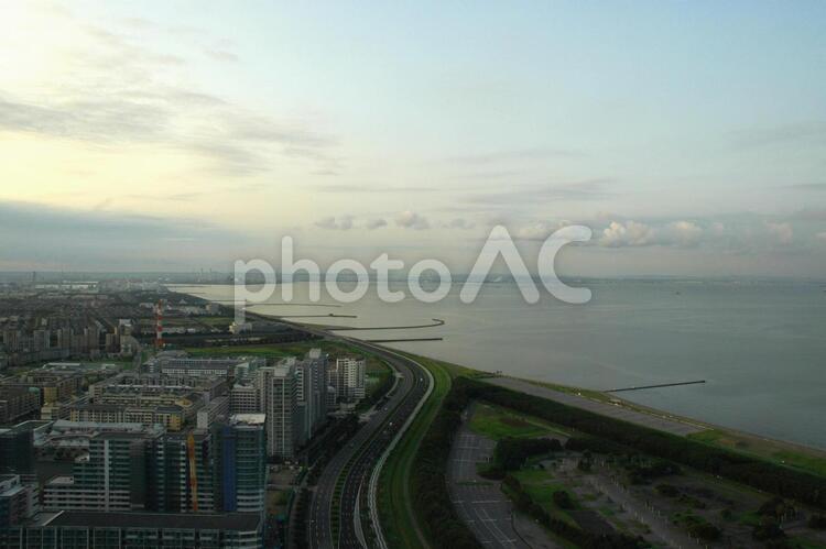 海浜幕張エリア高層階からの眺め200608_07 海浜幕張,千葉,幕張の写真素材