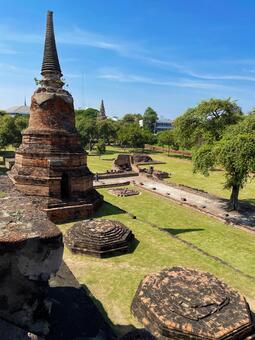 ワット・プラ・マハータート２ ワット・プラ・マハータート,アユタヤ,タイの写真素材