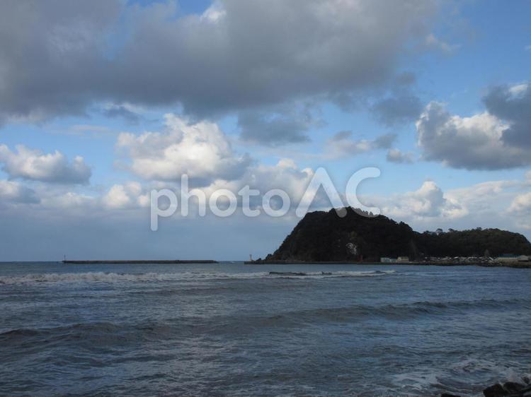 兵庫県-香住海岸-香住浜からの風景 香住海岸,香住浜,日本海の写真素材