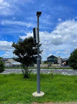 公園の街灯 公園の街灯の写真