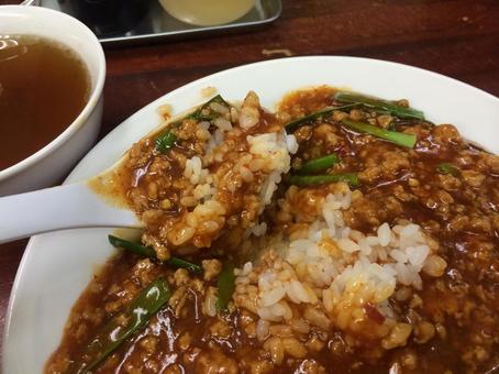 ピリ辛餡かけと米、埼玉スタ丼(スタカレー ピリ辛餡かけと米、埼玉スタ丼(スタカレー スタカレー,スタ丼,漫々亭の写真素材