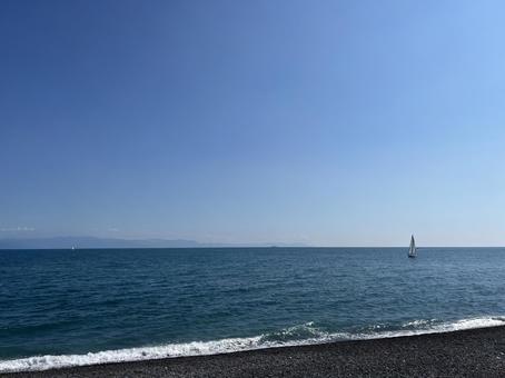 ヨットが見える風景 07 ヨットが見える風景 07 ヨット,セーリング,セイルの写真素材