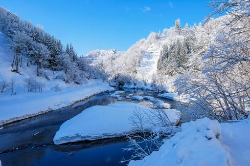 250320秋山郷清水川原 250320秋山郷清水川原の写真